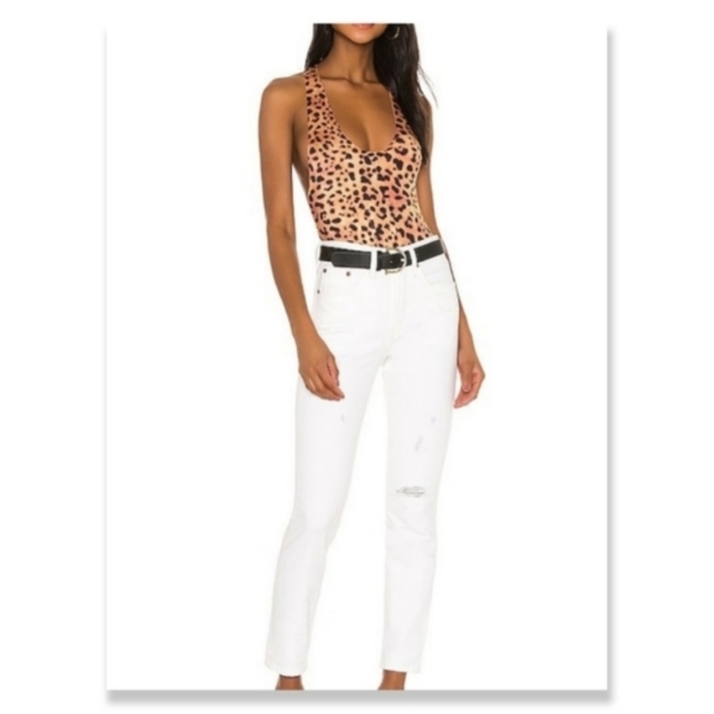 Levi's 501 Skinny Jeans Distressed White Pants - Picture 8 of 12